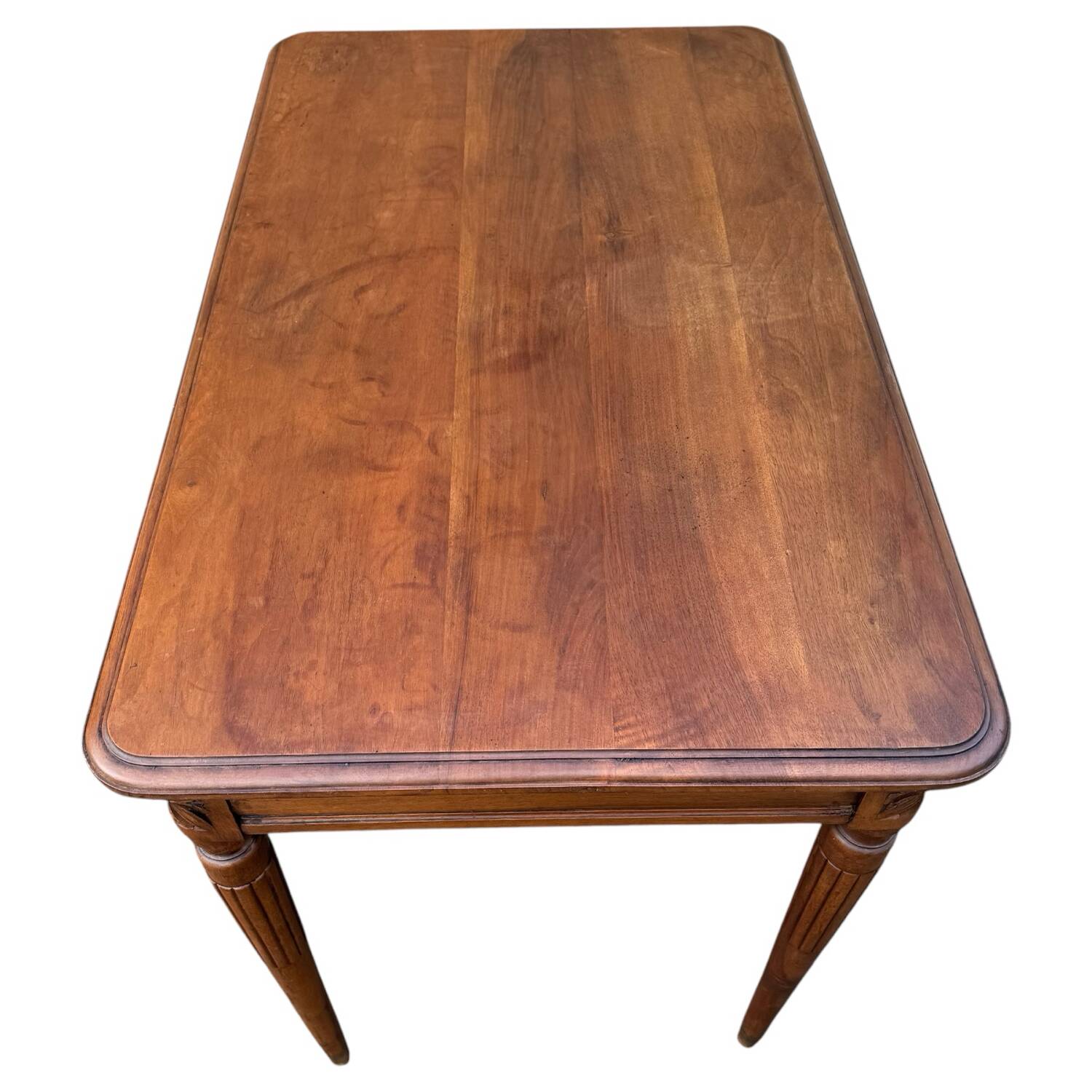 Bureau en noyer art-deco 1 tiroir