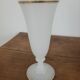 White opaline bowl with golden trim