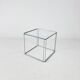 Max Sauze Steel and Glass Side Table, 1970s