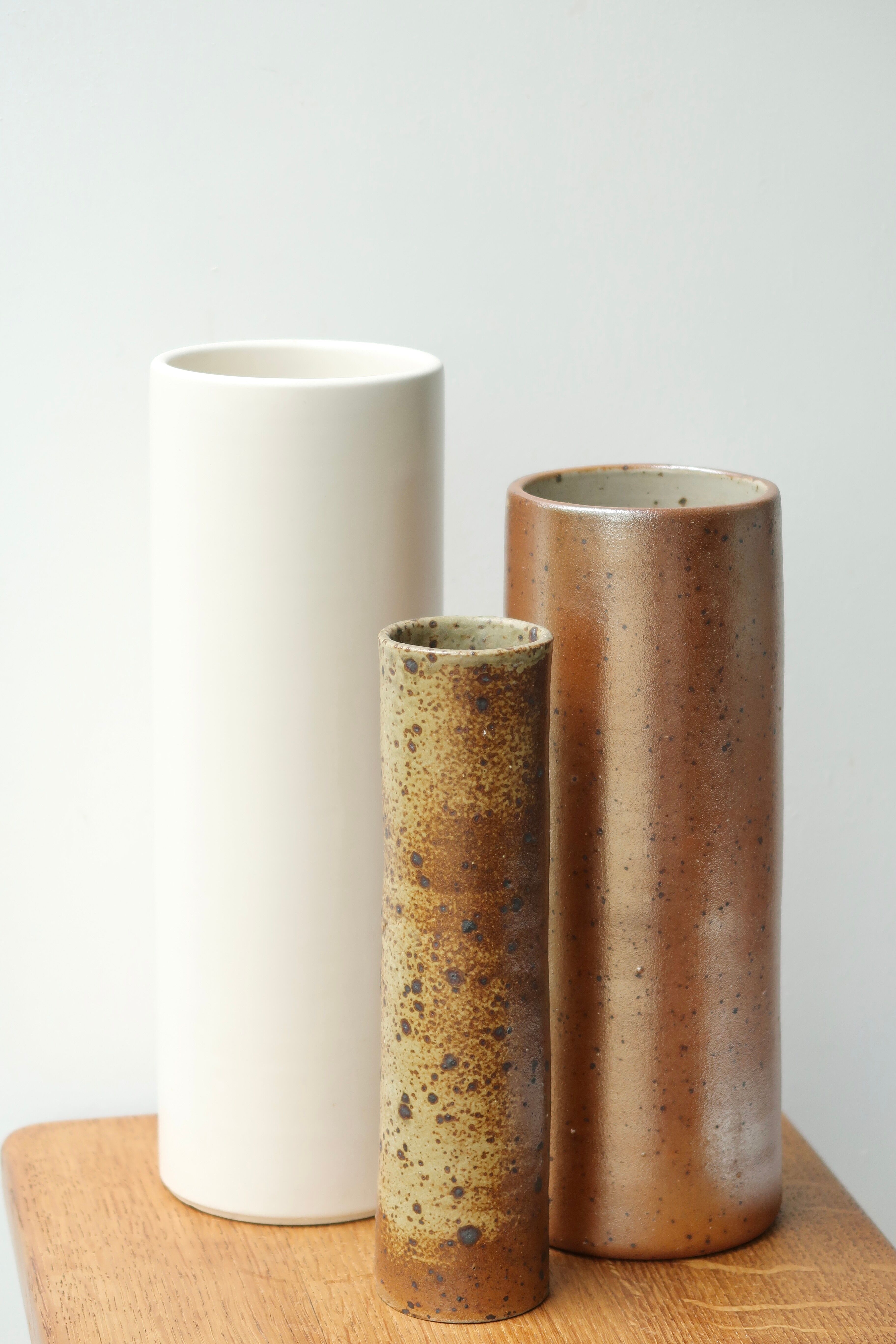 Sandstone roller vase, 70s