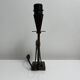 Bronze lamp base with fish decoration in Art Deco style Reussner Switzerland