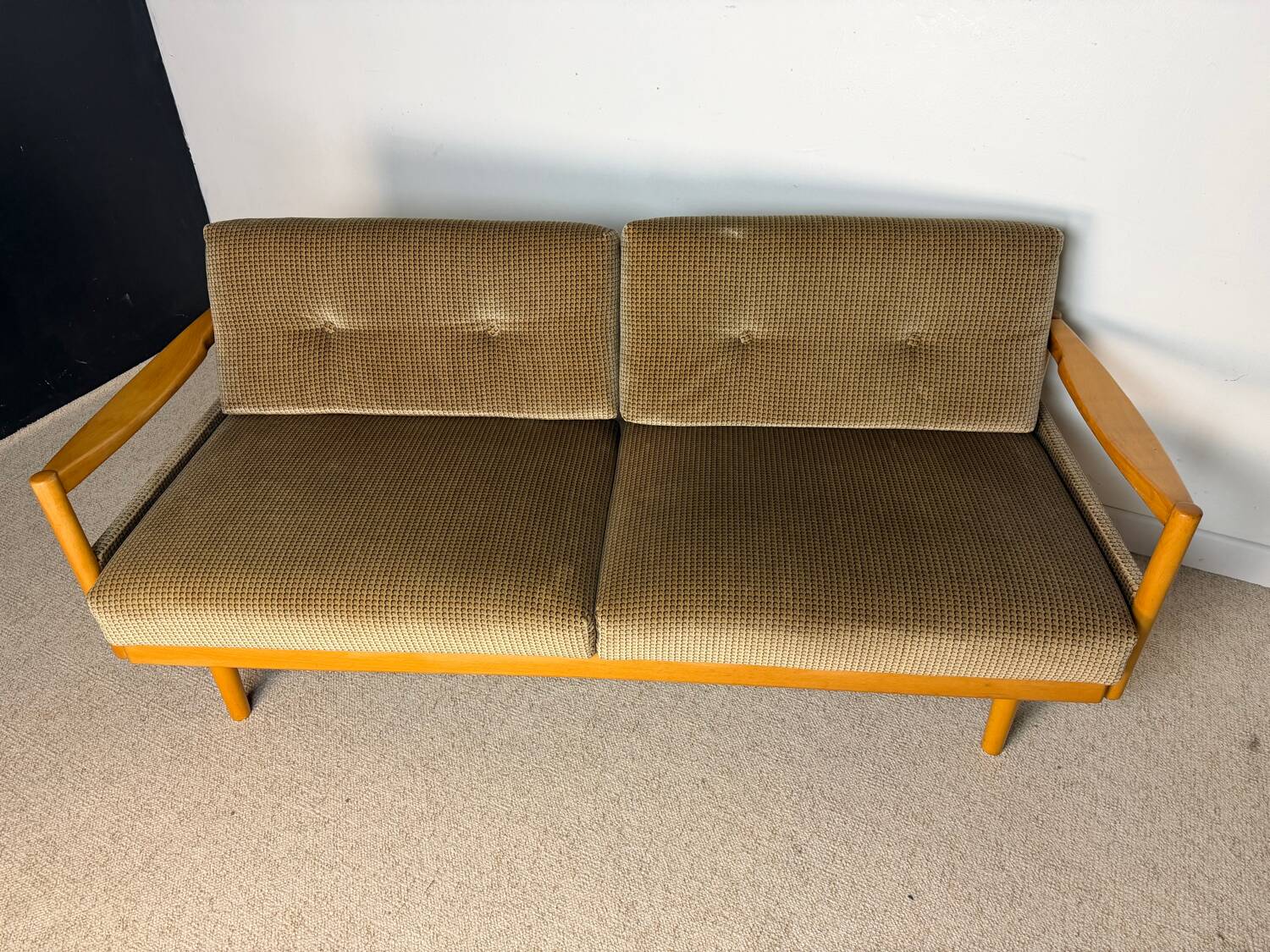 D-Bed sofa and two vintage armchairs from the 70s/80s.