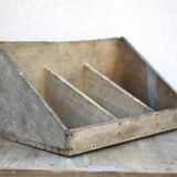 Wooden storage bin, vintage storage furniture, tool storage