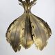 Svend Aage Holm Sørensen hanging lamp copper leaves brutalist