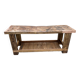Old beech wood carpenter's workbench – over 100 years old – rustic style