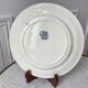 Round plate Iron Earth Salins model "Rocailles" late nineteenth