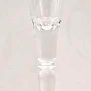 Pair of Vintage Transparent Crystal Flutes attributed to Baccarat