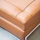 Cognac leather sofa bed, handmade by Eileen Gray, 1980/1990