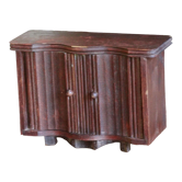 Old wooden doll sideboard