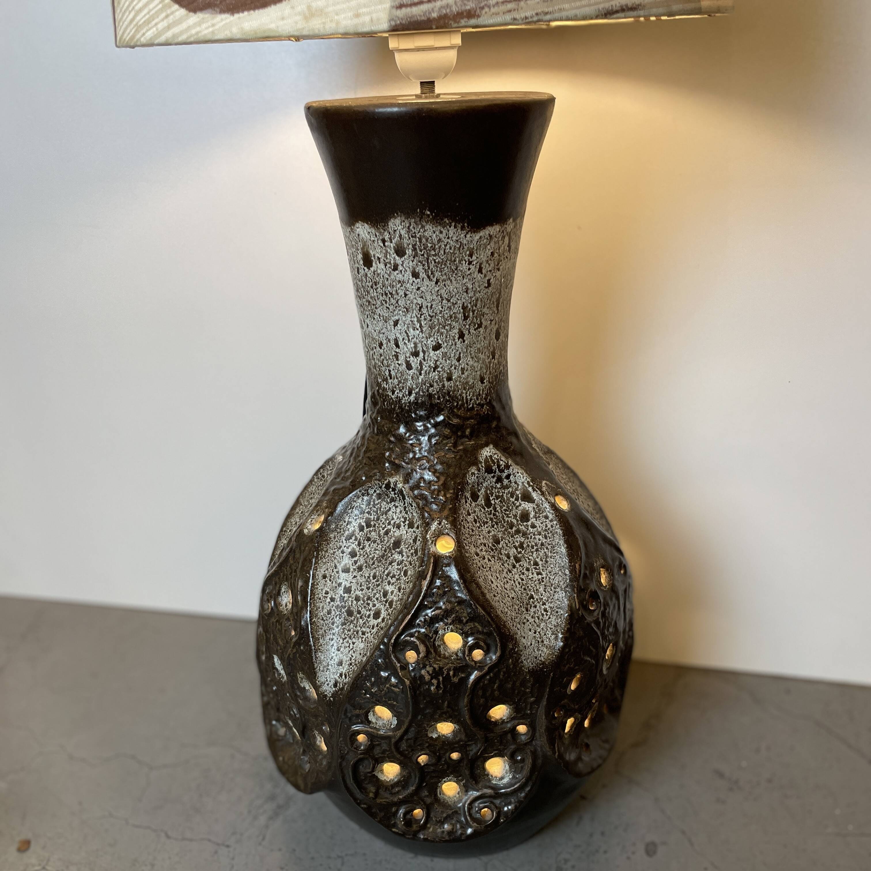 German Ceramic Floor Lamp from 1970'