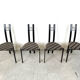 Postmodern dining chairs, 1980s set of 4
