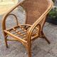 Vintage woven rattan armchair – bohemian charm – vintage – 70s – 80s