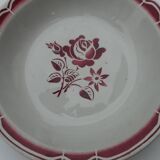 Hollow dish, round, floral decoration