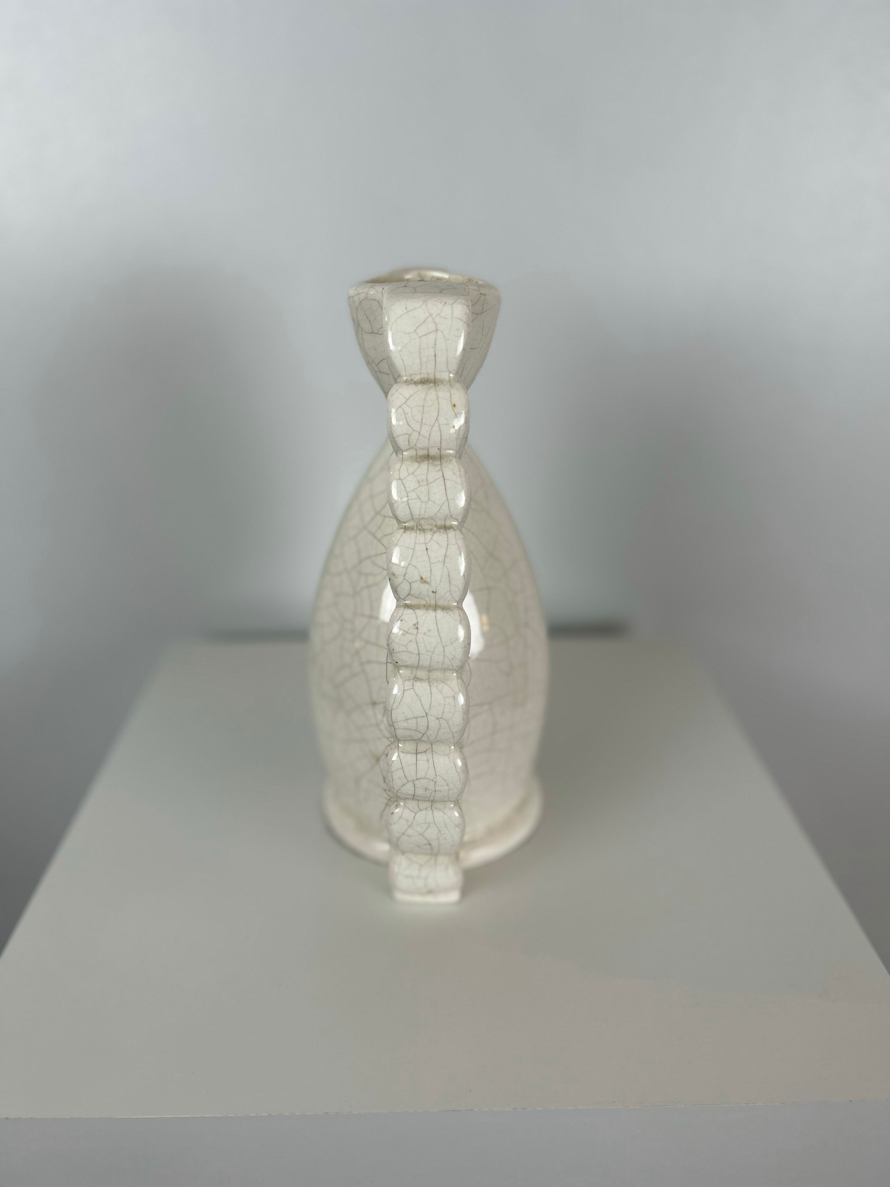 Vase en céramique et un petit vase Denbac en grès émaillé