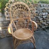 Rattan armchair Style Emmanuelle
