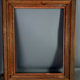 Large frame nineteenth century gilded stucco wood old gold 80x66 foliage 62x47.5 cm SB