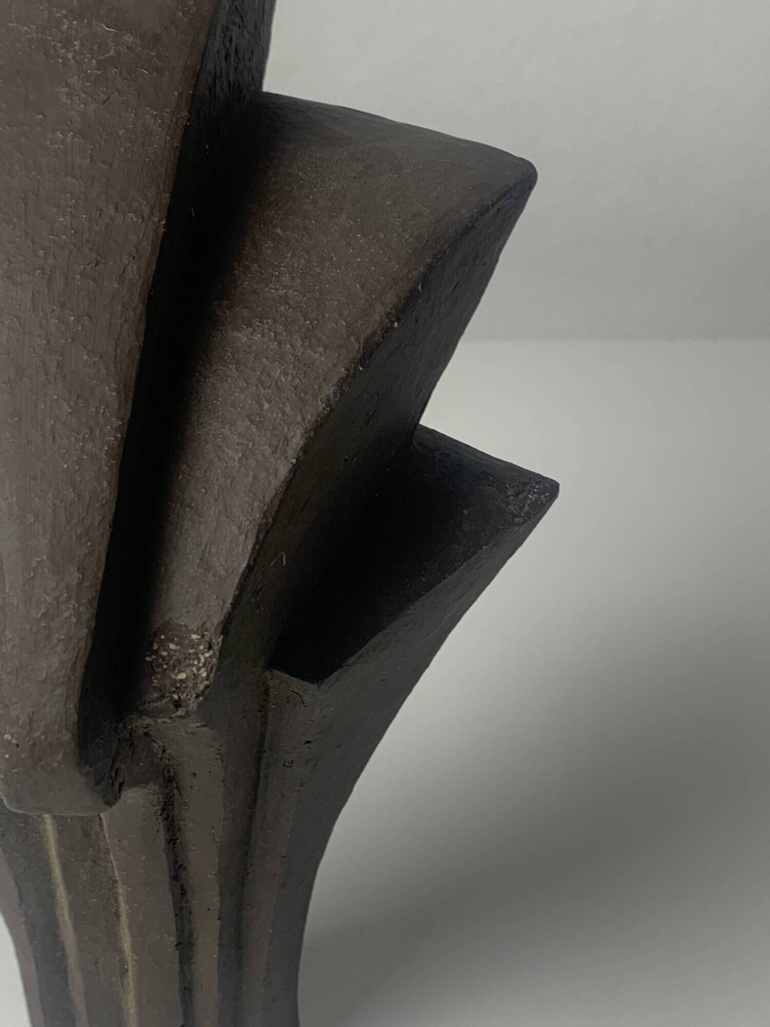 Pair of Dutch brutalist cast stone concrete abstract sculptures, ca 1960s