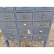 Meuble industriel bois 30 tiroirs
