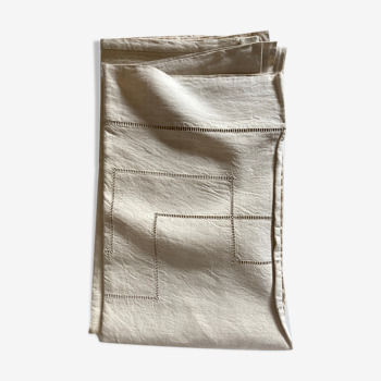 Drap de réserve en toile de lin sans monogramme