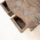 Side table with 2 drawers in patinated wood - 20th century