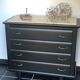 Commode vintage noire