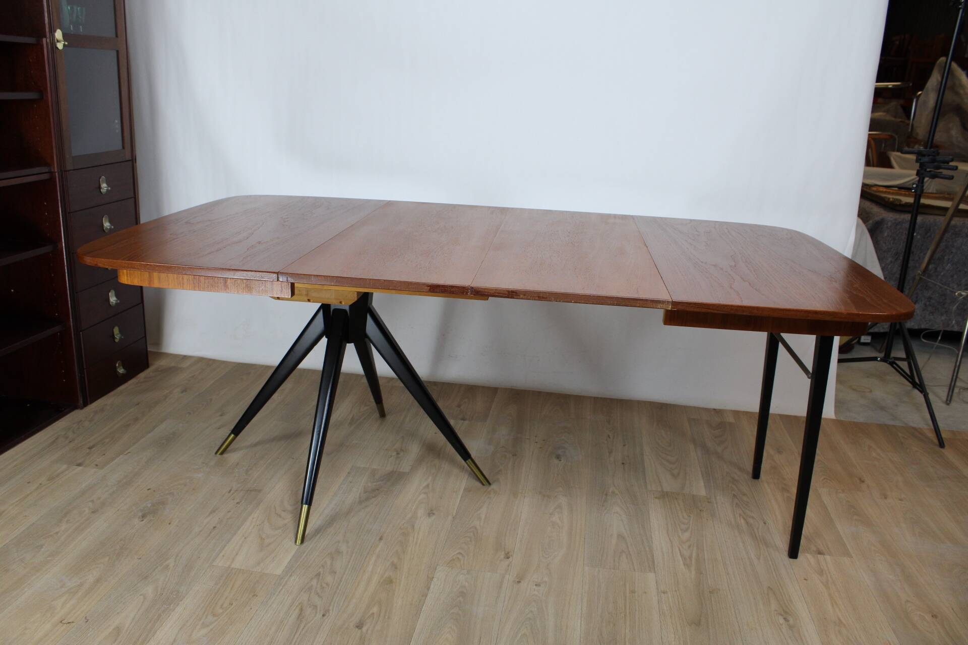 Vintage teak dining table by david rosen for norkompaniet 1950 sweden