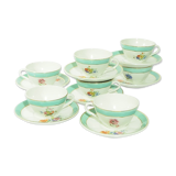 Set of 7 badonviller coffee cups