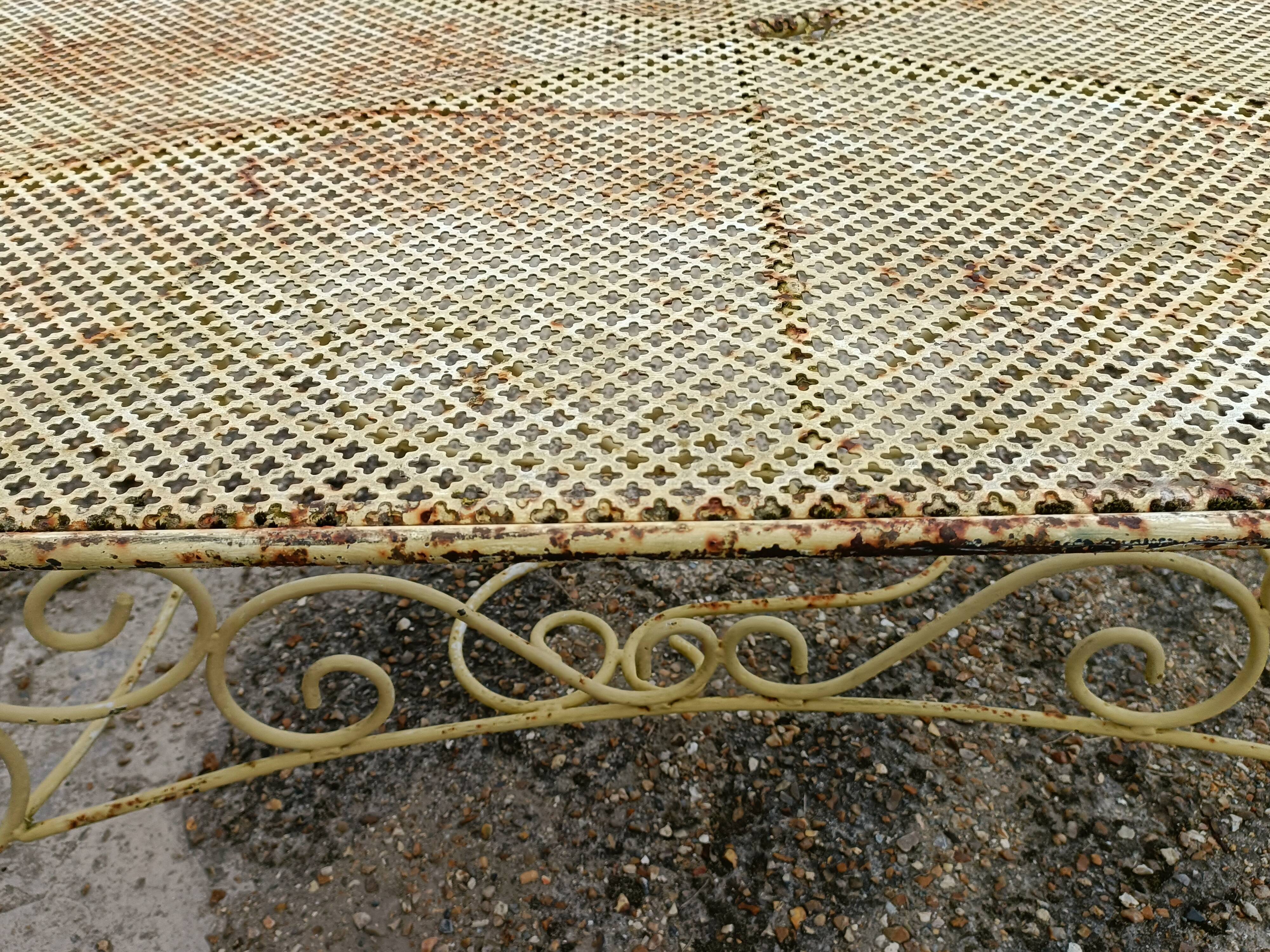 Wrought iron garden table full old garden furniture
