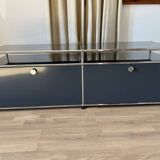 USM Haller TV cabinet in Anthracite Grey