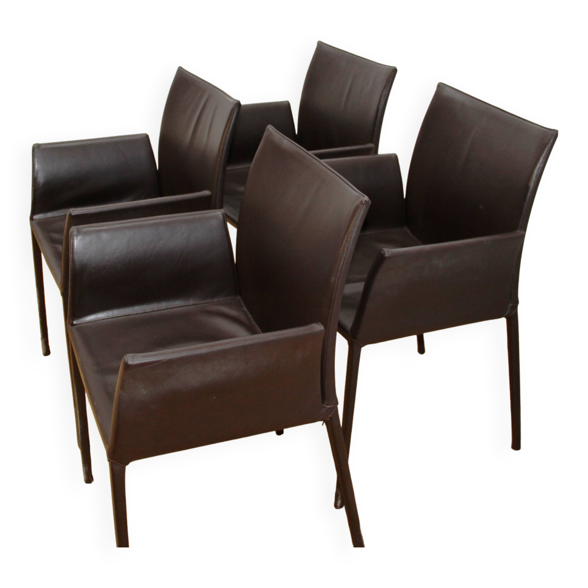 Set of 4 Léa chairs, Zanotta