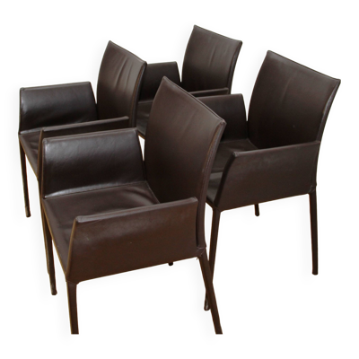 Suite de 4 chaises Léa, Zanotta