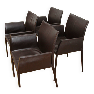 Suite de 4 chaises Léa, Zanotta