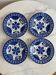 Set of 4 ironstone plates from Choisy Le Roi.