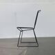 Set of vintage postmodern metal accent chairs by Rolf Rahmlow, 1980s.