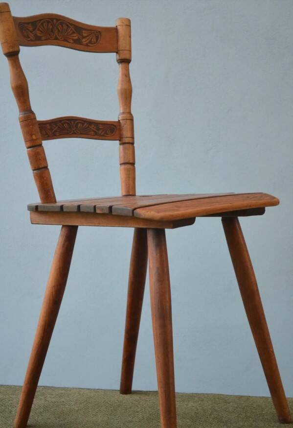 Ensemble de deux chaises Tubinger avec dossier Art Nouveau Adolf Schneck