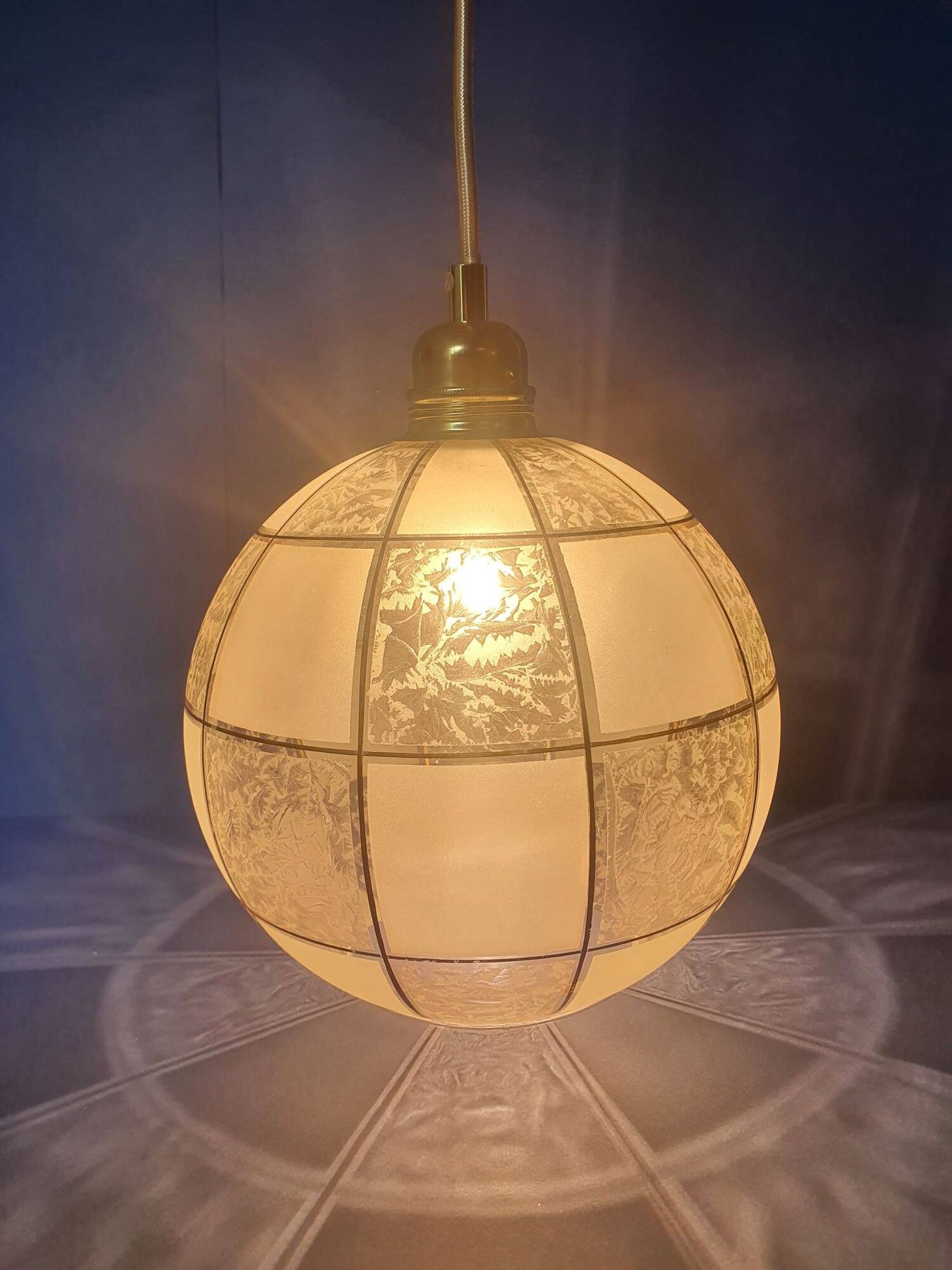 Vintage 60s portable pendant lamps from France - newly electrified