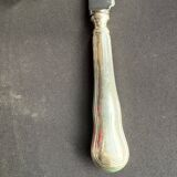 Box of 12 dessert knives – Silver-plated metal and stainless steel