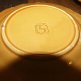 4 antique Sarreguemines earthenware dessert plates