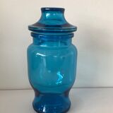 Flacon bleu Lever vintage