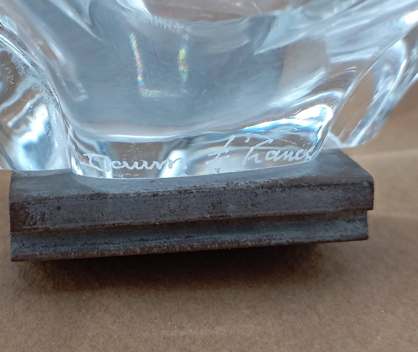 Crystal ashtray, Daum France