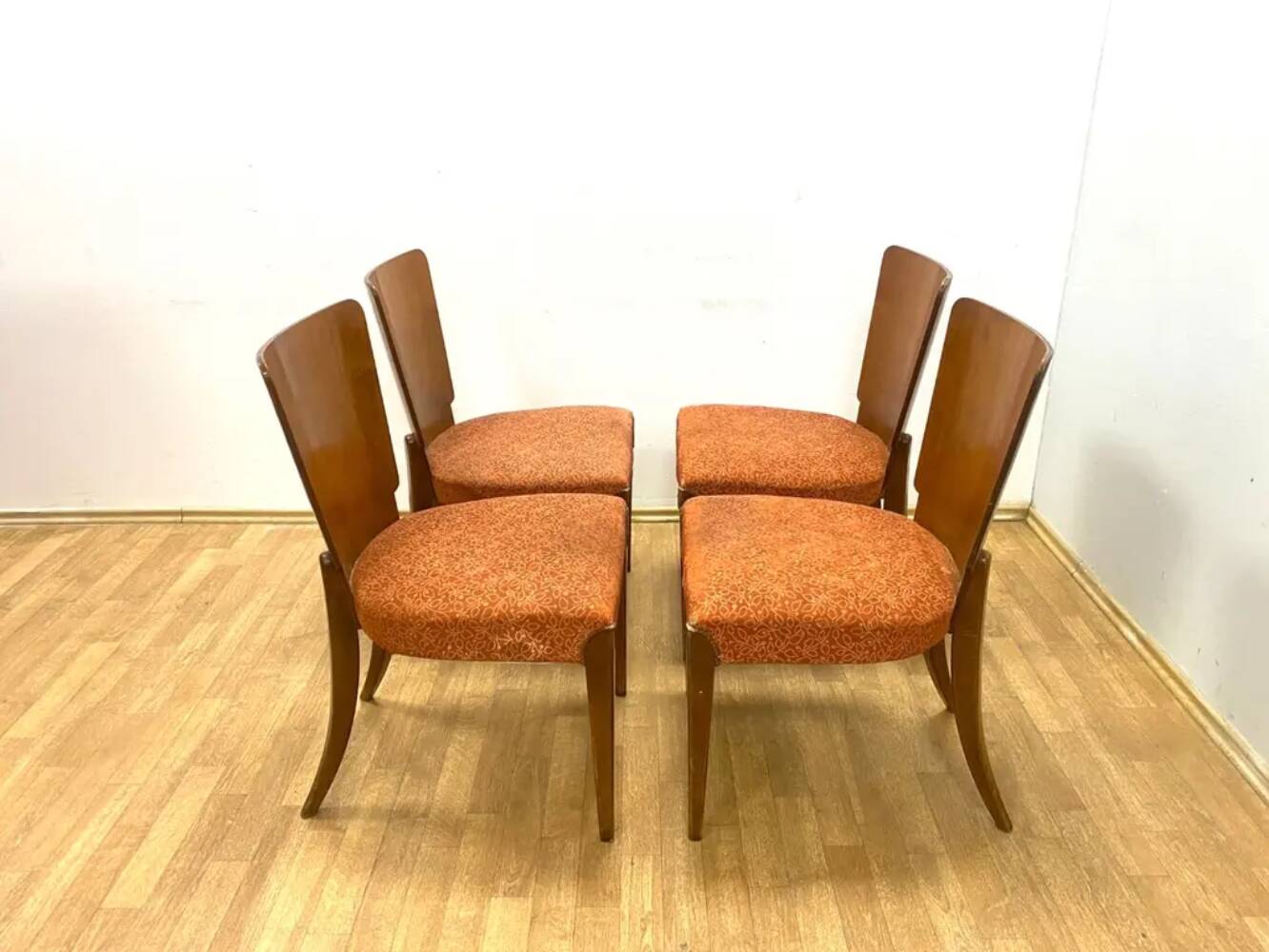 Set of 4 Chairs, Jindřich Halabala, 1960s, Czechoslovakia