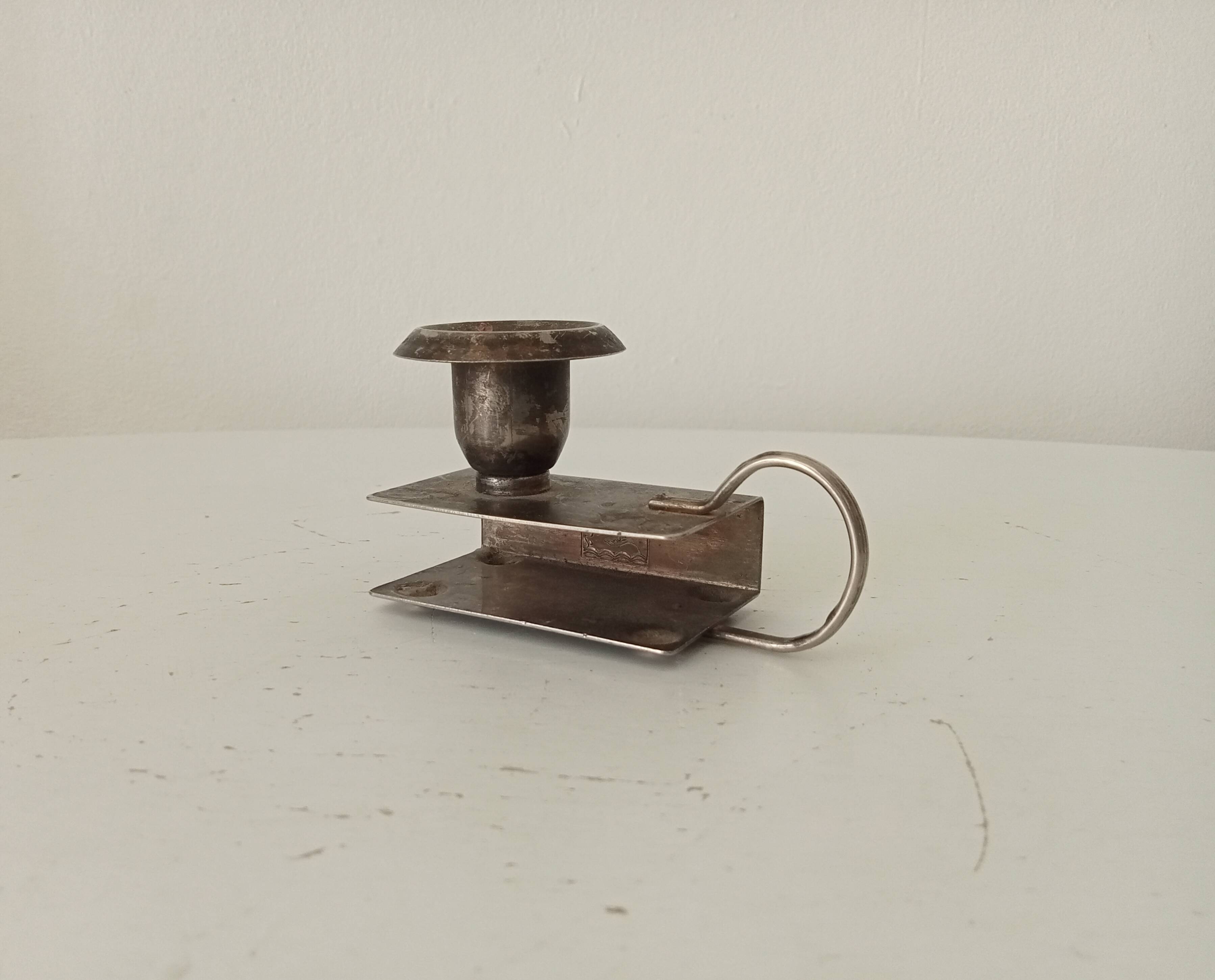 Vintage match holder candlestick