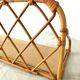 Beautiful vintage rattan and natural bamboo shelf from the 60s