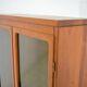 Danish solid teak display cabinet 1960s Scandinavian vintage