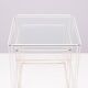 Tables gigognes en verre blanc et transparent Isocele Max Sauze pour le studio Max Sauze