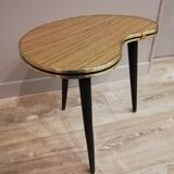 Tripod low plateau form bean 60 70 vintage side table