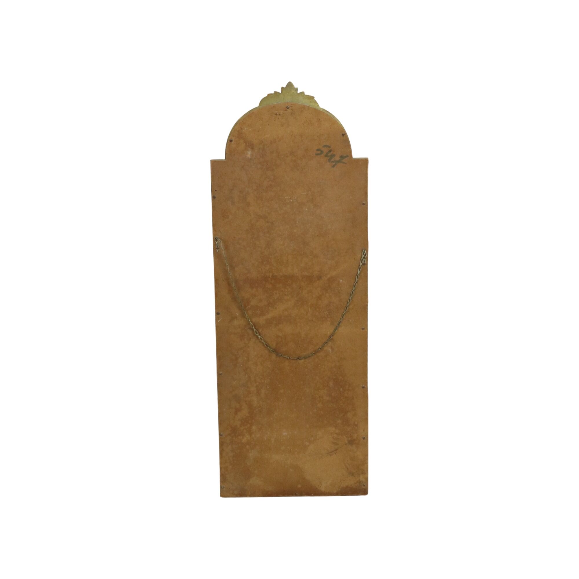 French Wall Mirror Hall Mirror Gold Plated Classic Acanthus Crown 93cm