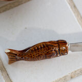 Beurrier forme de poisson de type Vallauris