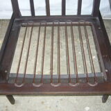 60's chair in Scandinavian-style teak and velvet