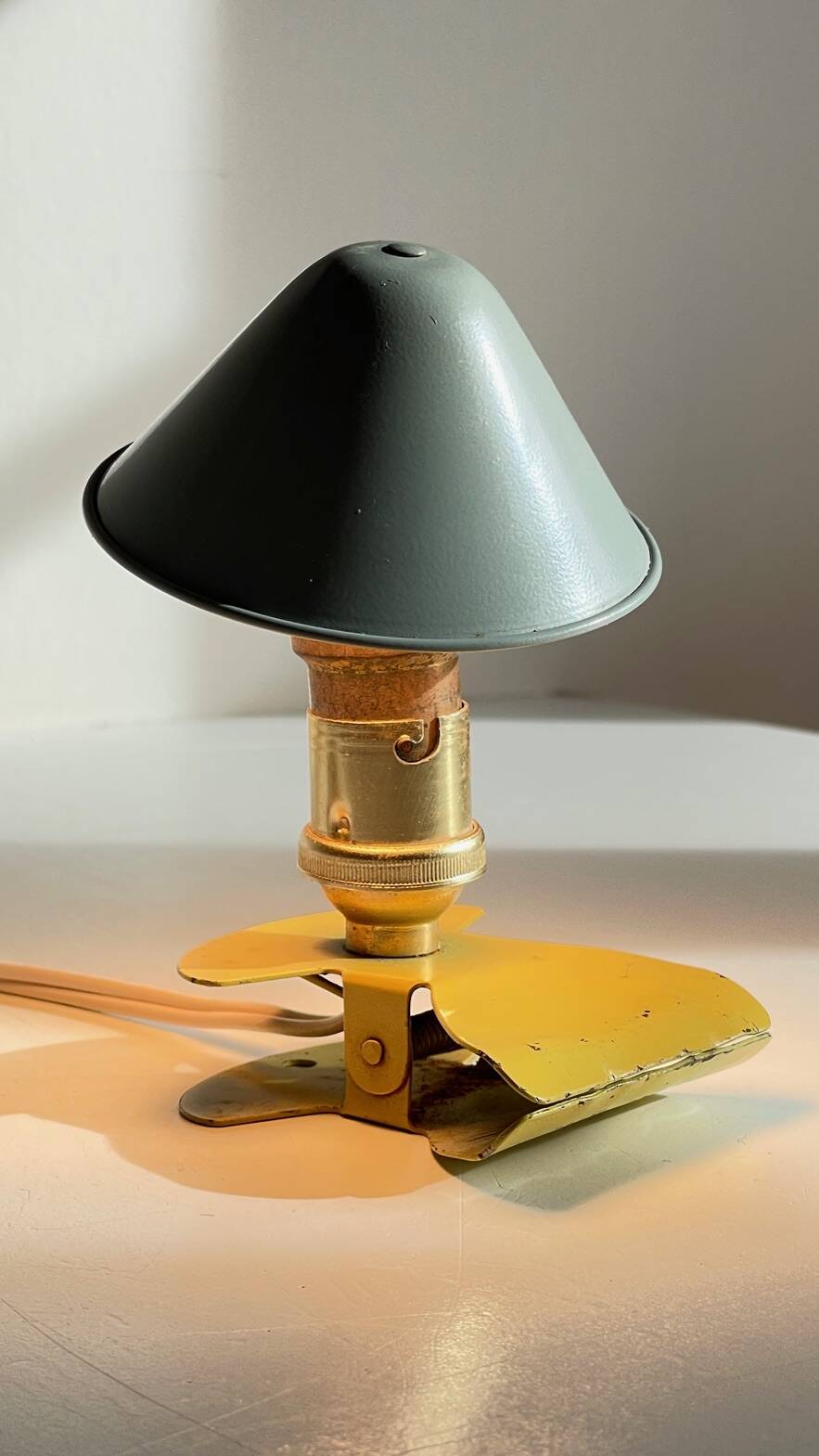 Vintage mushroom spotlight lamp